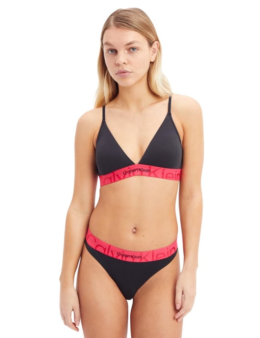 Calvin Klein Embossed Icon Cotton Triangle Bra