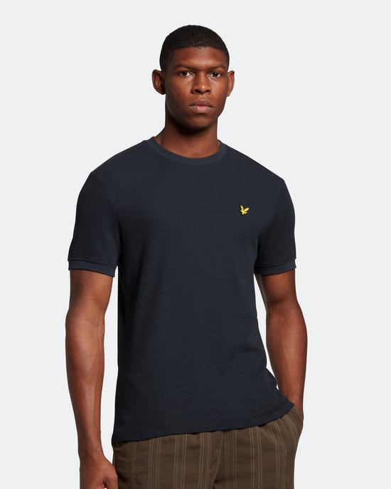 Lyle & Scott Milano Trim T-Shirt in Navy - Image 1