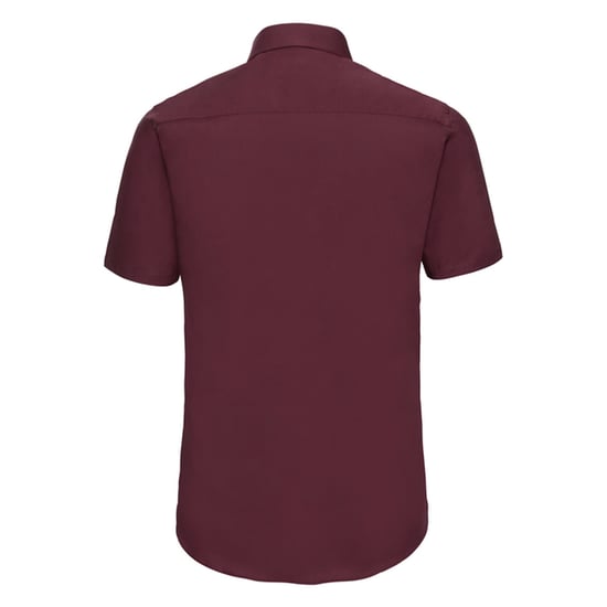 Russell Collection Heren Stretch Overhemd Met Korte Mouwen (Haven) - Image 2