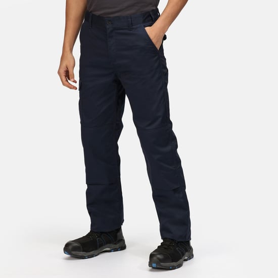 Regatta Mens Pro Cargo Waterproof Trousers - Regular (Grey Blue)