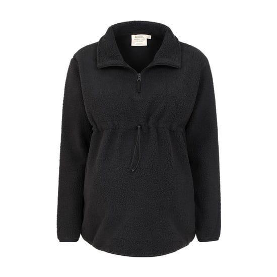 Mountain Warehouse Cosy Sherpa Half Zip Maternity Fleece Top för dam/dam (Svart) - Image 3