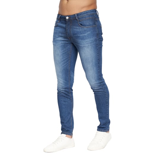 Crosshatch Mens Malcolm Slim Jeans (Stone Wash) - Image 6
