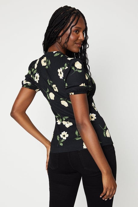 Keyhole Neck With Puff Sleeve - Image 3