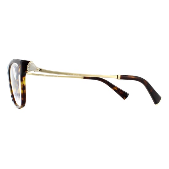 Bvlgari Square Dark Havana Womens  Glasses Frames