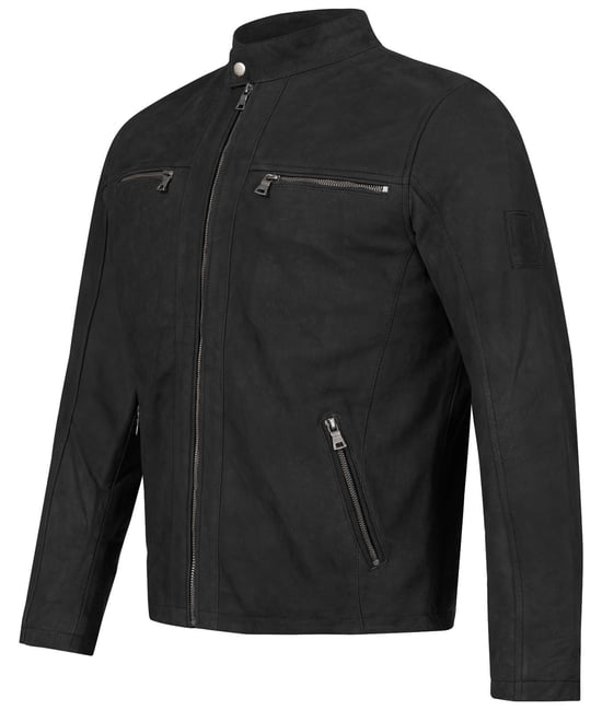 Rock Creek Lederjacke Schwarz
