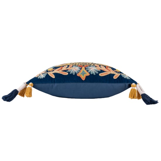 Wylder Tropics Regal Leopard Embroidered Velvet Cushion Cover - Image 3