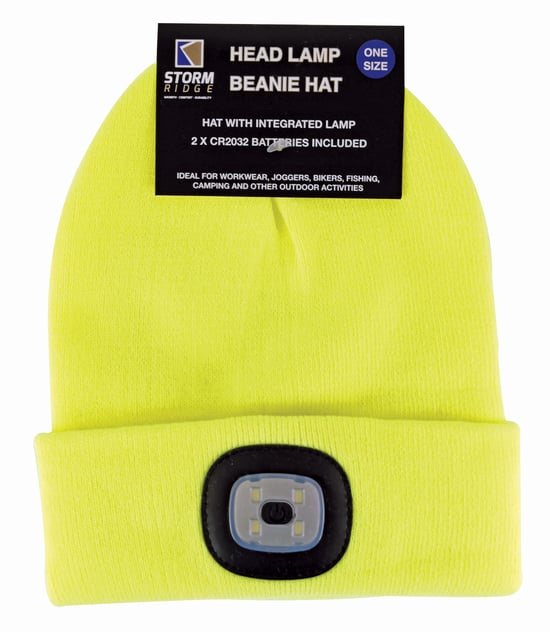 Vuxna / Herrar Vinterstickad Beanie Mössa med LED-glödande ljusfackla - Image 2