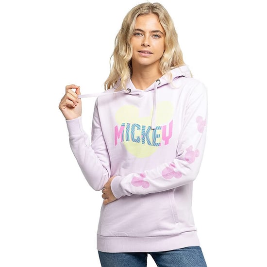 Disney Womens/Ladies Trip Mickey Mouse Hoodie (Lavender)