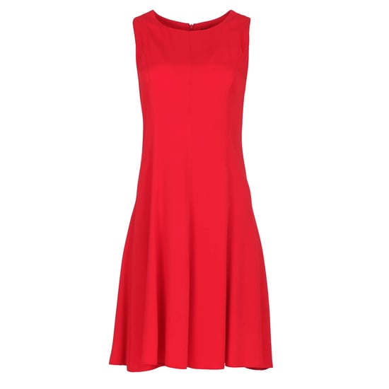 Red Colour Cloche Dress - Image 1