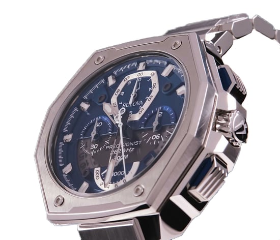 Bulova Precisionist Men's Silver Watch 96B349