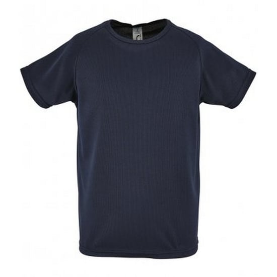SOLS Kinderen/Kinderen Sportief Unisex T-Shirt met korte mouwen (Franse marine) - Image 1