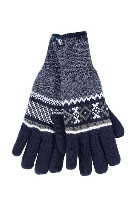 Heat Holders - Nordic Fleece gevoerde herenhandschoenen - Marine (Karlstad) - Image 1
