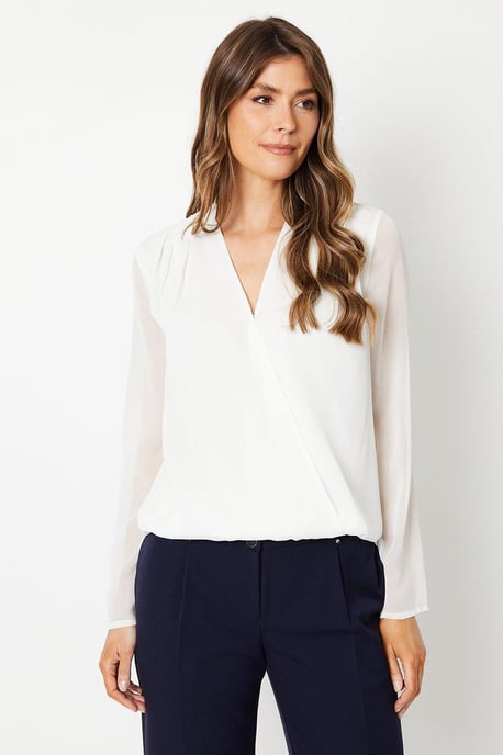 Ivory Wrap Top