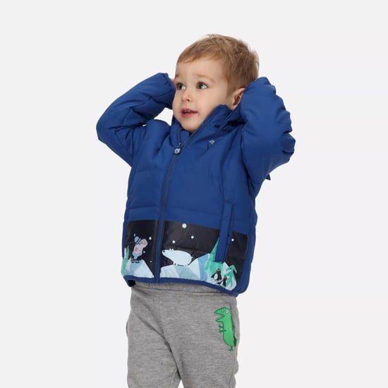 Regatta Boys Peppa Pig Winter Scene Padded Jacket (Space Blue)