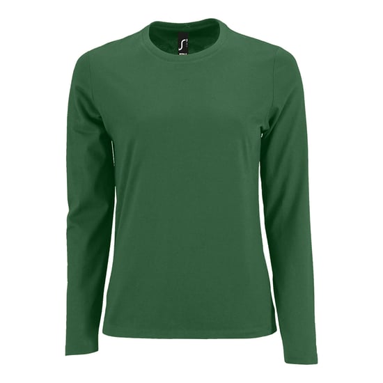 SOLS Womens/Ladies Imperial Long Sleeve T-Shirt (Bottle Green)