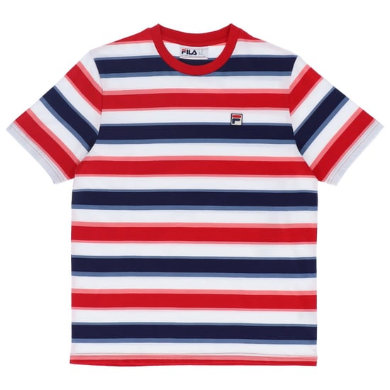 Fila Chinese Red Pietersite Striped T-Shirt - Image 1