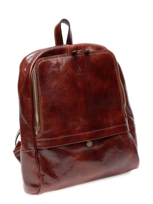 Anna Luchini SS22 AL 3132 Maroon Leather Bag - Image 4