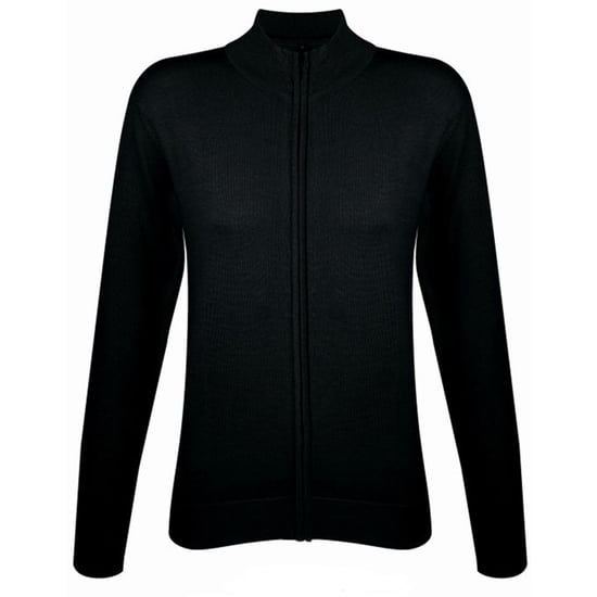 SOLS Womens/Ladies Gordon Full Zip Cardigan (Black) - Image 1