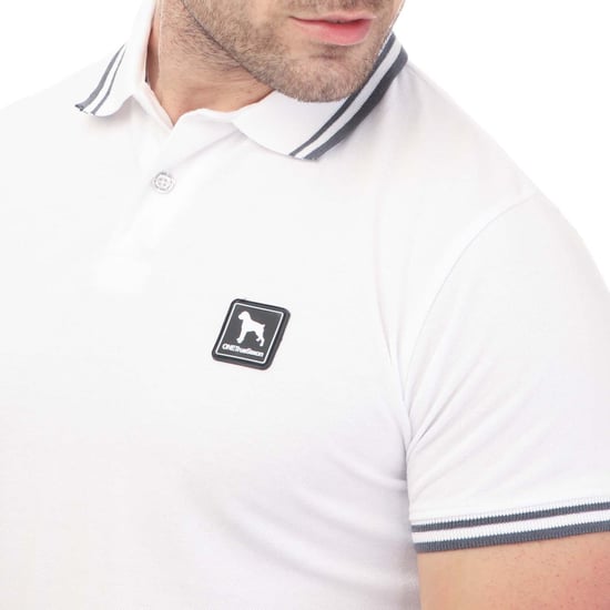 Men's One True Saxon Dixon Polo Shirt in White - Image 3