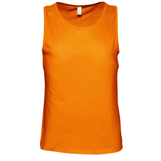 SOLS Heren Justin Mouwloze Tank / Vest Top (Oranje) - Image 1