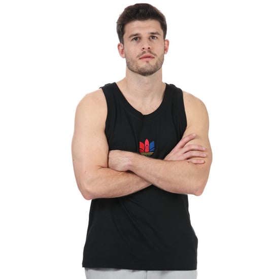 Men's adidas Originals Adicolor 3D Trefoil 3-Stripes Tank Top in Black