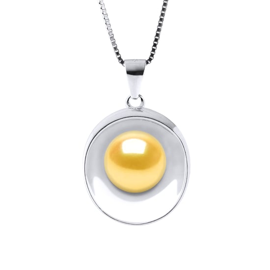 REFLECTIONS Necklace Freshwater Pearl 9-10mm Golden 925