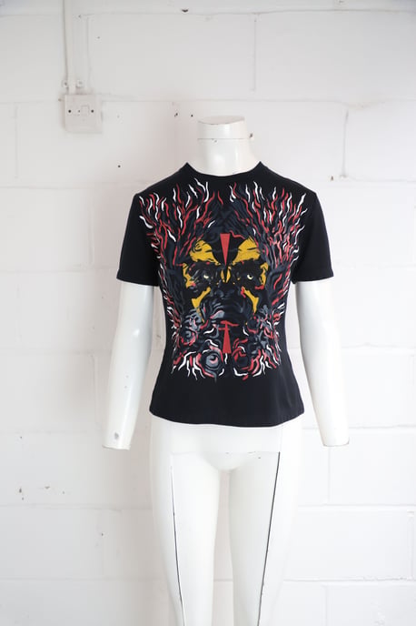 Louis Vuitton Tribal Print T-shirt in Zwarte Katoen - Image 6