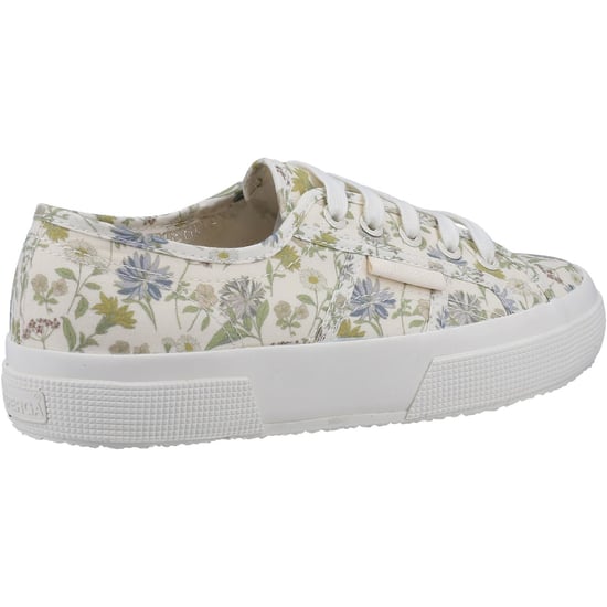 Superga 2750 Floral Print Cotton Damskor Vit/Floral Print Träningsskor - Image 2