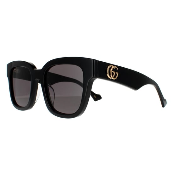 Gucci Rectangle Womens Black Grey Sunglasses - Image 2