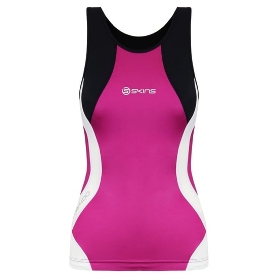 Skins Triathlon Compression Sleeveless Pink Womens Racer Back Top T49085051