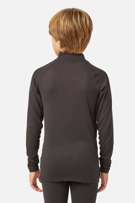 Bodyfit Zip Neck Baselayer Black - Image 3