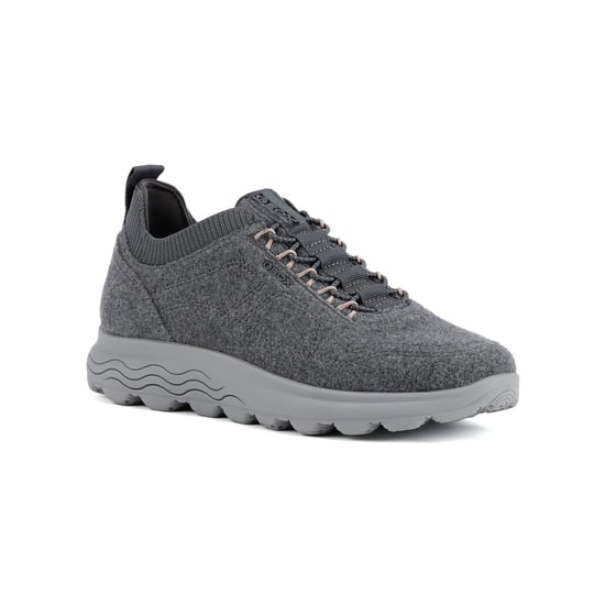 Geox D Spherica A Wollen Blend Dames Antraciet Sneakers - Image 1