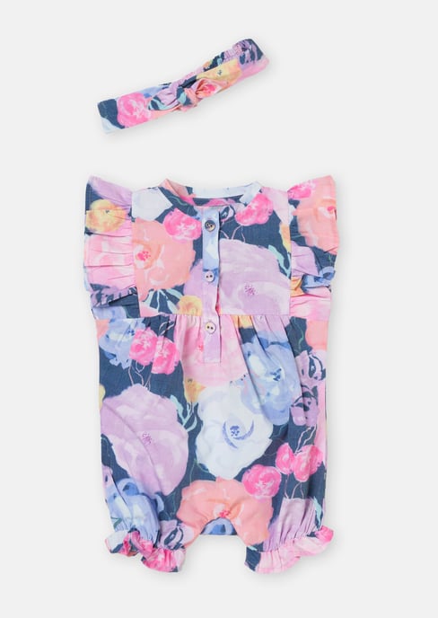Camille Floral Short Leg Romper