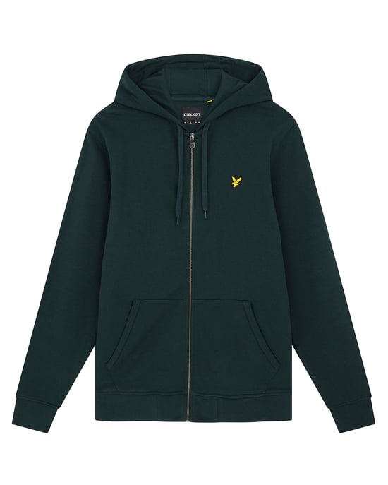 Lyle & Scott hoodie met rits in groen - Image 5