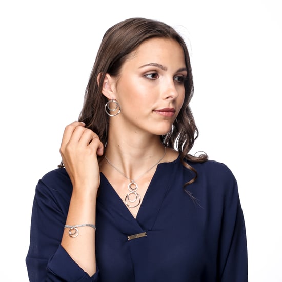 Orphelia 'Margot' Dames 925 Sterling Zilveren Oorbellen - Zilver/Roze ZO-7387 - Image 5