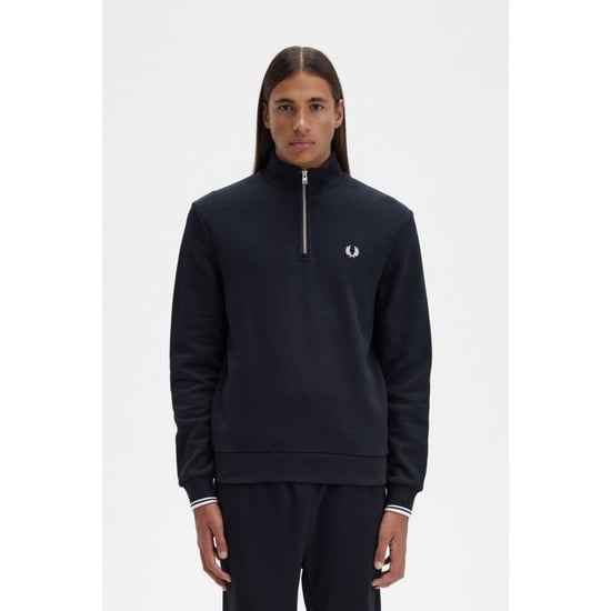Fred Perry Mens Half Zip Sweatshirt