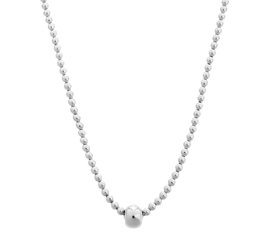 Orphelia 'Faye' Women's 925 Sterling Silver Set: Bracelet + Necklace - Silver SET-7157