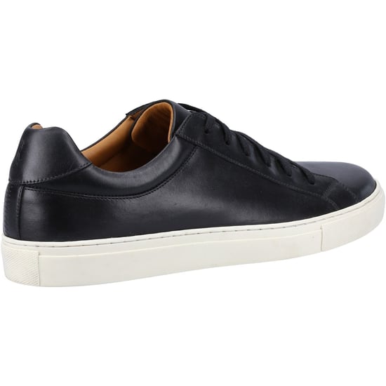 Hush Puppies Colton Leather Men's Black Trainers - Image 2