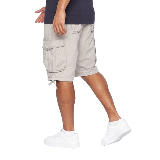 Crosshatch Mens Jamstar Cargo Shorts (Light Grey) - Image 2