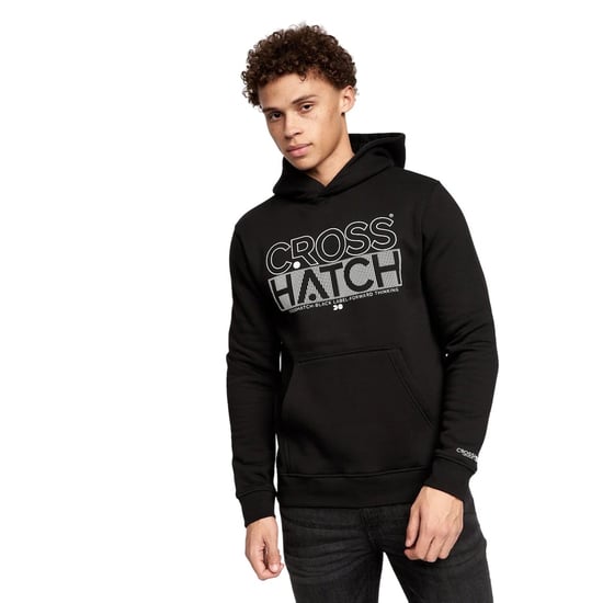 Crosshatch Heren Englow Hoodie (Set van 2) (Zwart/Wit) - Image 6