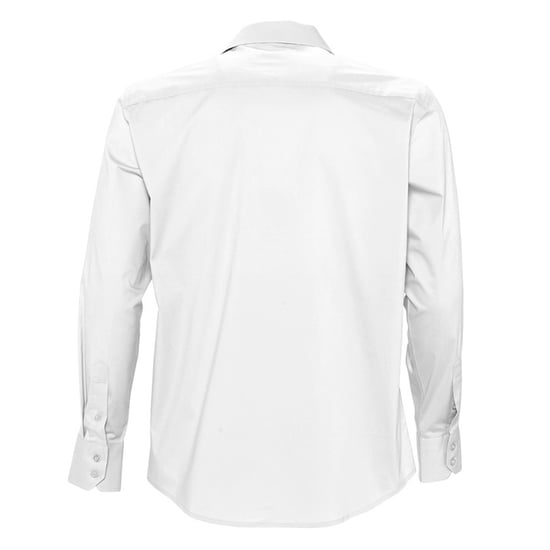 SOLS Mens Brighton Long Sleeve Fitted Work Shirt (White) - Image 2