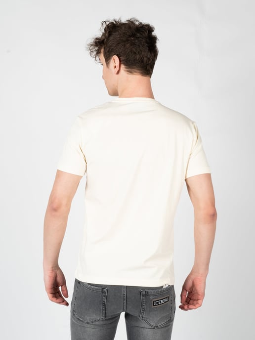 Iceberg T-Shirt C-Neck Men's Beige - Image 4