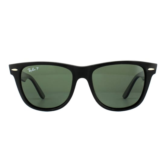 Ray-Ban Sunglasses Wayfarer 2140 901/58 Black Green G-15 Polarized Medium 50mm