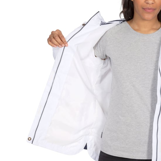 Trespass Womens/Ladies Flourish Waterproof Jacket (White) - Image 5