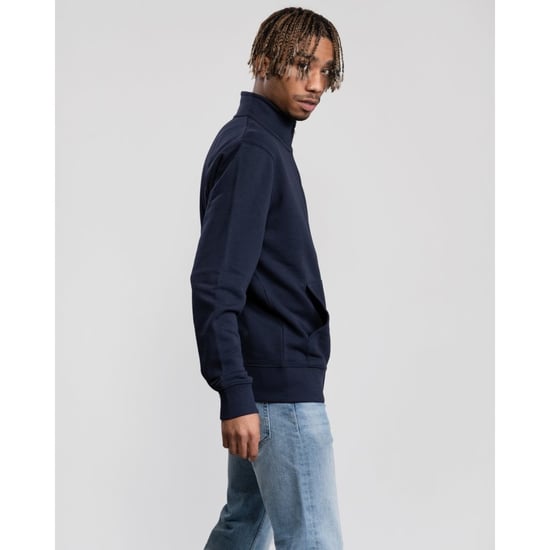 Men's Gant Original Full-Zip Cardigan in Navy - Image 5