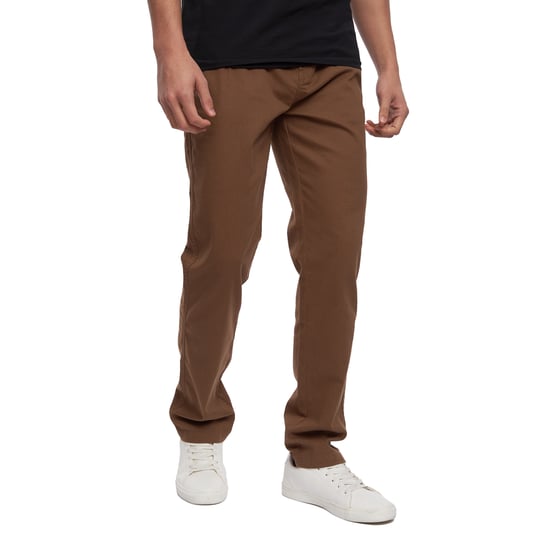 Crosshatch Mens Roysden Chinos (Cinnamon) - Image 1