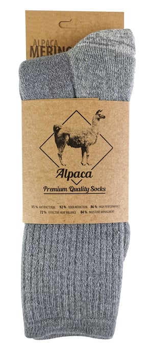 COMODO - Alpaca Merinal Wool Heavyweight Cushioned Hiking Trekking Socks - Image 2