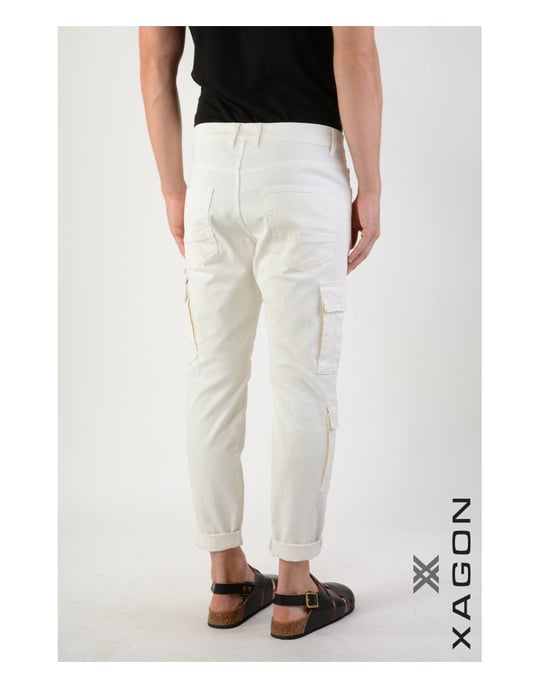 Xagon Trousers Cargo Men's Off-White - Image 4