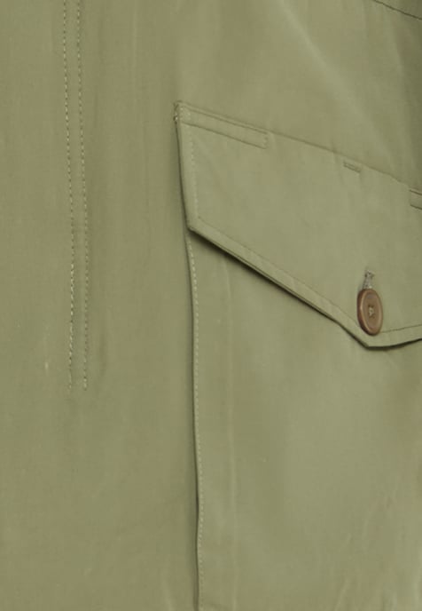 Mo Gewatteerde anorak Heren militaire olijf - Image 3