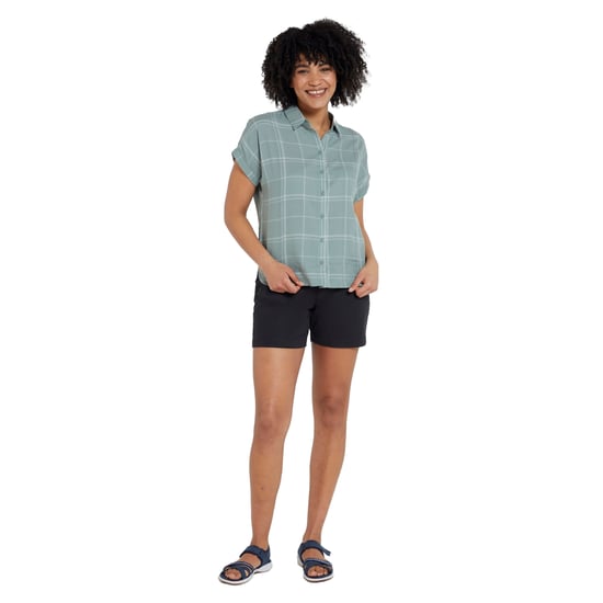 Mountain Warehouse Dames/Dames Palm Geruit Relaxed Fit Overhemd (Khaki) - Image 5